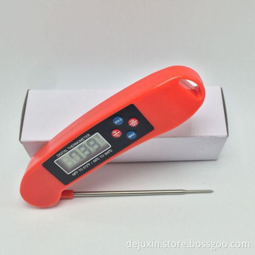 2016 New Design LED Talking BBQ Thermometer With Folding Probe, Quick Read Thermometer